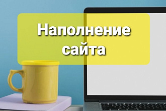 Наполнение сайта