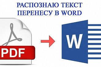 Переведу Ваши файлы PDF в формат Word