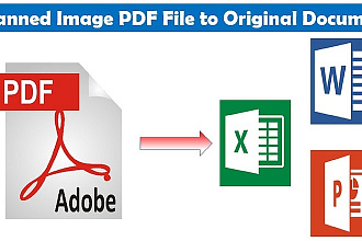 Конвертация файлов PDF в форматы Word или Excel