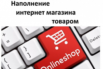 Наполнение интернет-магазина товарами 50 карточек товара