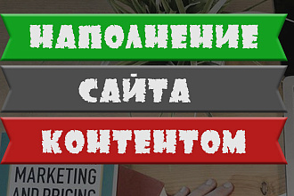 Наполню сайт контентом