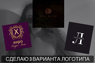 Сделаю 3 варианта логотипа