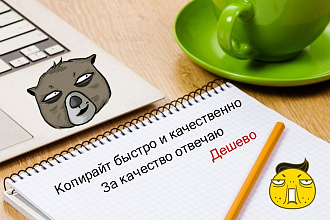 Напишу копирайт. Качественно и быстро