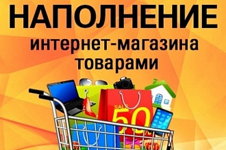 Наполнение интернет-магазина товарами