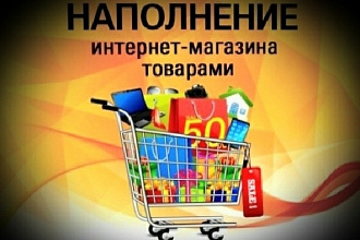 Выполню наполнение магазина товаром