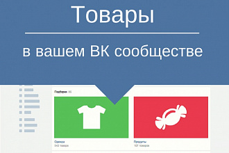 Перенос товаров в вашу группу Вконтакте