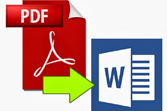 Конвертирую документы формата PDF в текстовый формат Word