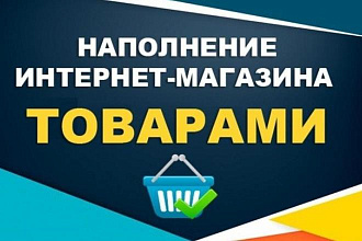 Наполню сайт товарами качественно и быстро