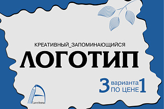 Запоминающийся логотип для вашего бизнеса. Помогу выделиться