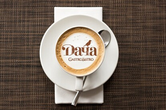 Ваш логотип в чашке кофе