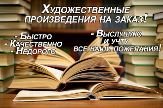Напишу литературное произведение, учту все ваши пожелания