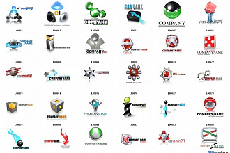 Эксклюзивные логотипы в 3D векторе