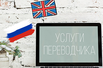 Перевод любого вида - текст, аудио, видео, русский и английский языки