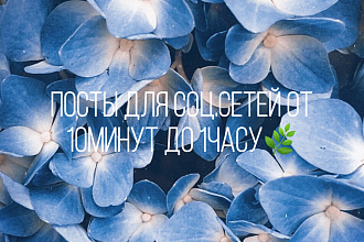Посты для соц. сетей