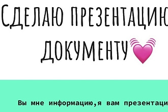 Создам презентацию по документу