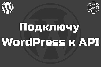 Подключу WordPress к API