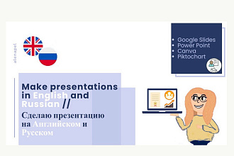 Создам презентацию на английском или русском