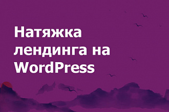 Натяжка лендинга на WordPress
