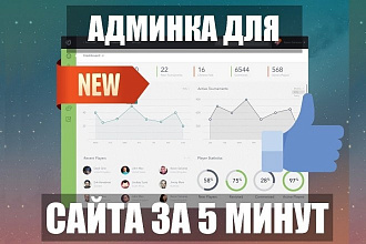 Добавлю Админ-панель для Landing Page