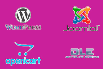 Доработки на Wordpress, Joomla, Opencart, DLE