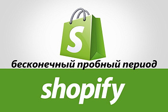 Установка интернет-магазина Shopify с бесконечным пробным периодом
