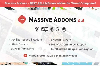 Massive Addons Массивные Дополнения для Визуального Композитора