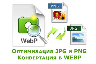 Оптимизация изображений JPEG и PNG для сайта. Конвертация в WEBP