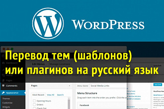 Переведу тему, шаблон или плагин WordPress на русский язык