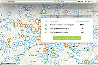 Построю прикладную карту с использованием API яндекс. карт