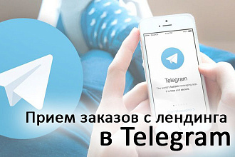 Настрою прием заказов в Telegram и установлю админку для лендинга