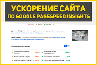 Ускорю загрузку главной страницы сайта по Google PageSpeed Insights
