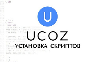 Установка скриптов на UCOZ сайт
