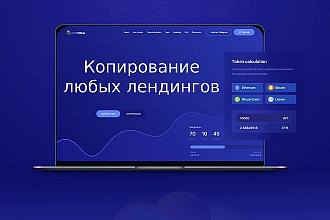 Скопирую Landing page, одностраничный сайт, посадочную страницу