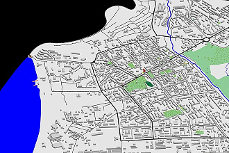 Сделать изометрическую карту-схему города или района