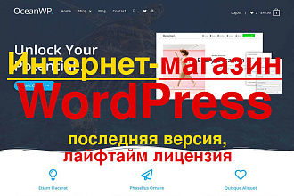 Интернет-магазин на Wordpress. Шаблонный дизайн с демо - 15 вариантов