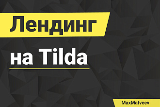 Сделаю качественный лендинг на Tilda