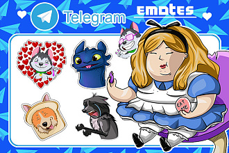 Нарисую стикеры для Telegram