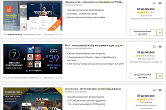 WordPress предоставлю премиум шаблоны на любую тему из своей базы