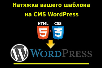 Натяну Ваш HTML-шаблон сайта на CMS WordPress
