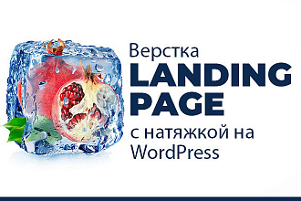 Верстка Landing Page с натяжкой на WordPress