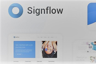 Готовый шаблон Signflow V1.0 - Tech and startup template
