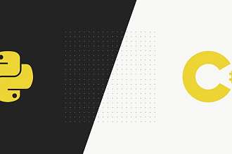 #Пишу программы, на языке Python и C#