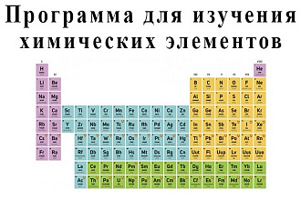 Программа для изучения химических элементов