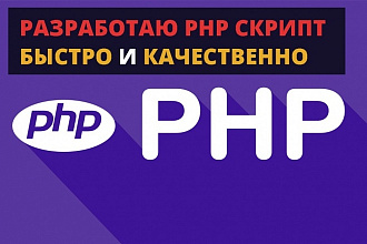 Напишу PHP скрипт