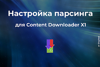 Настройка парсинга для Content Downloader X1