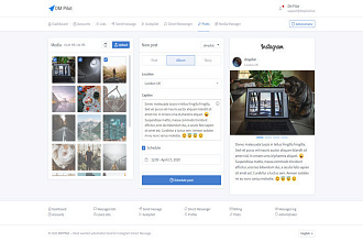 Чат-бот Instagram, веб-прямой мессенджер и запланированные посты