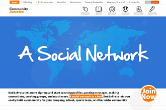 Премиум тема на BuddyPress &amp;quot;Community Junction&amp;quot;