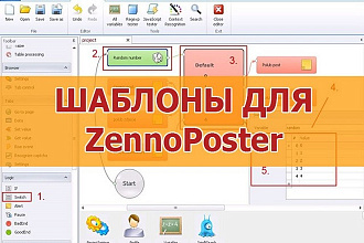 Разработка шаблонов для ZennoPoster или Zennobox