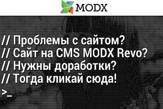 Аудит и оценка правок и доработок сайта на MODX Revo