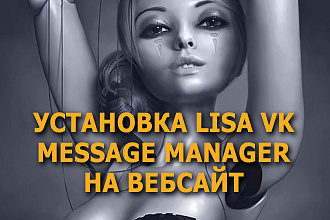 Установка LISA VK message manager на отдельном сайте